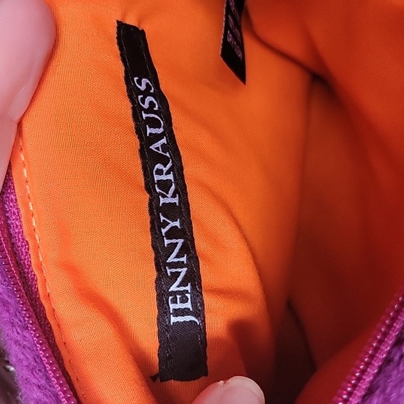 Jenny Krauss Woodland Fox Embroidered Wool Pouch New - Picture 4 of 9